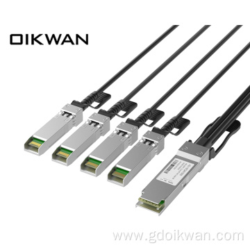 40G QSFP+ TO 4SFP+ Cable (passive without MCU)